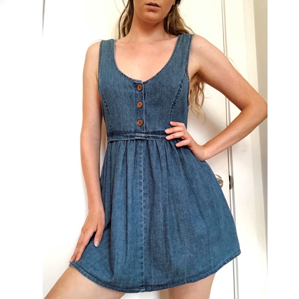 Forever21 Denim Babydoll Dress